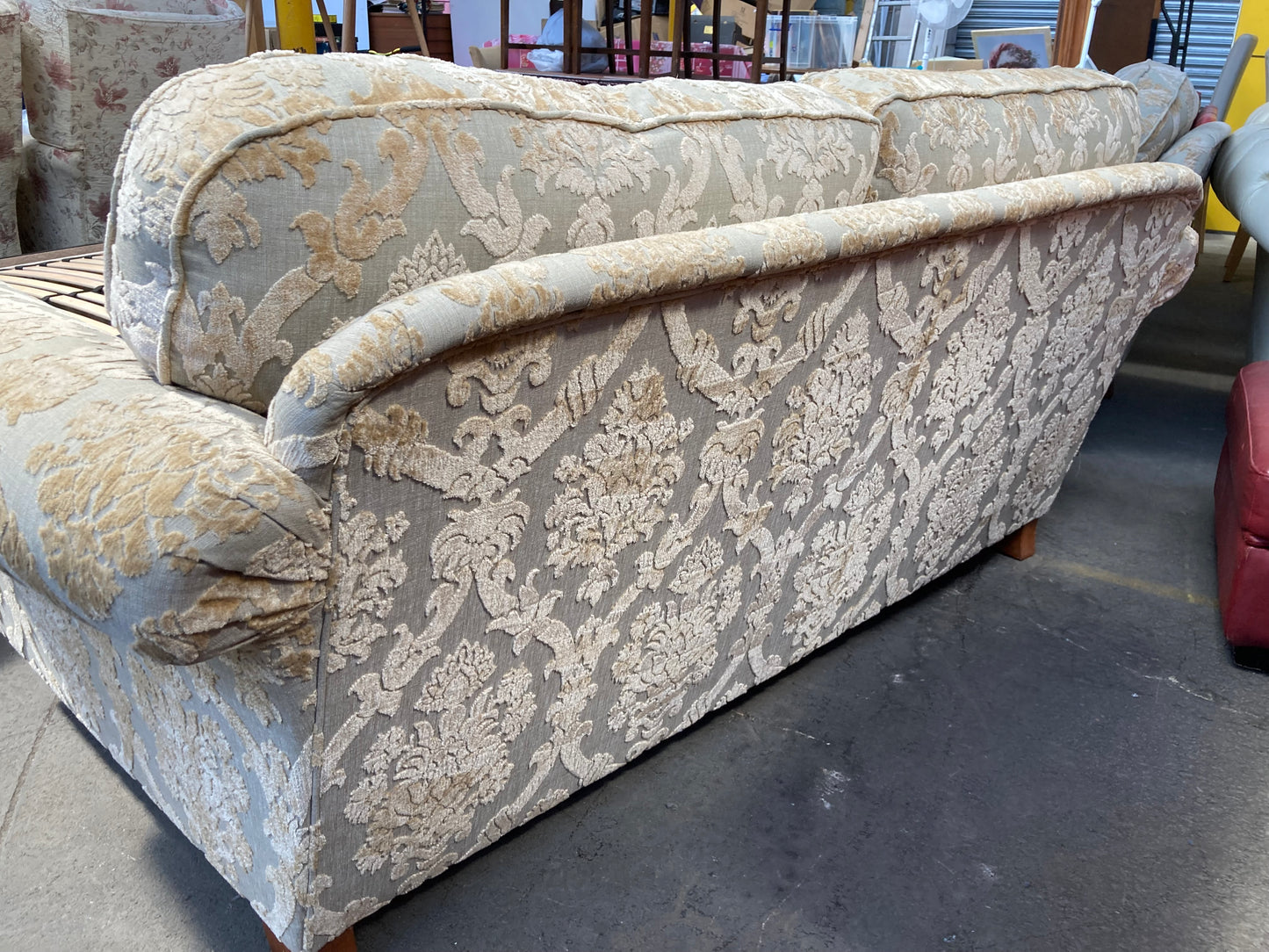 2 piece fabric upholstered suite possibly Parker Knoll Burghley Rangey