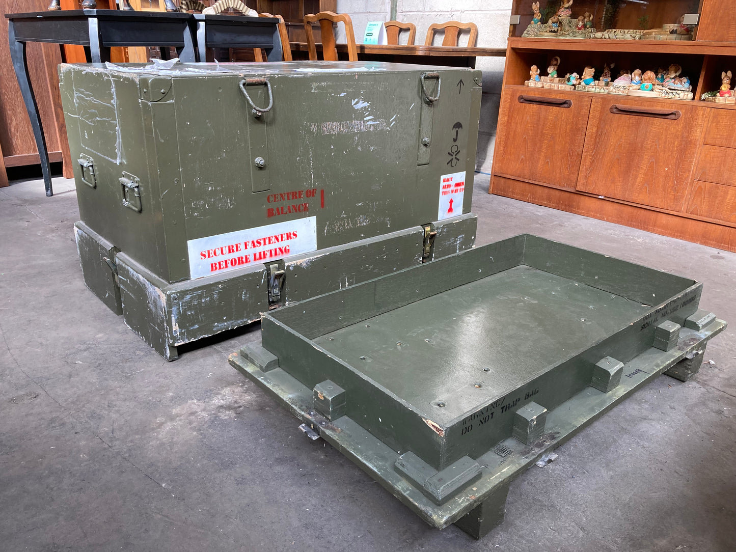 RAF shipping crate