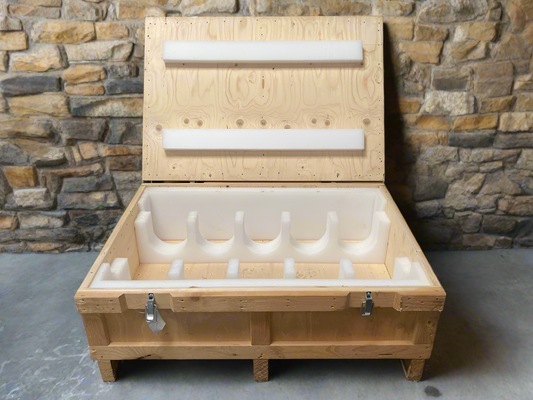 Large ex military missile box - storage trunk - collectible trunk