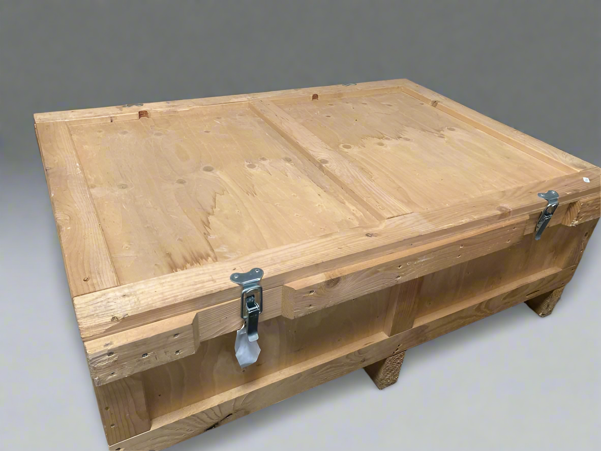 Large ex military missile box - storage trunk - collectible trunk