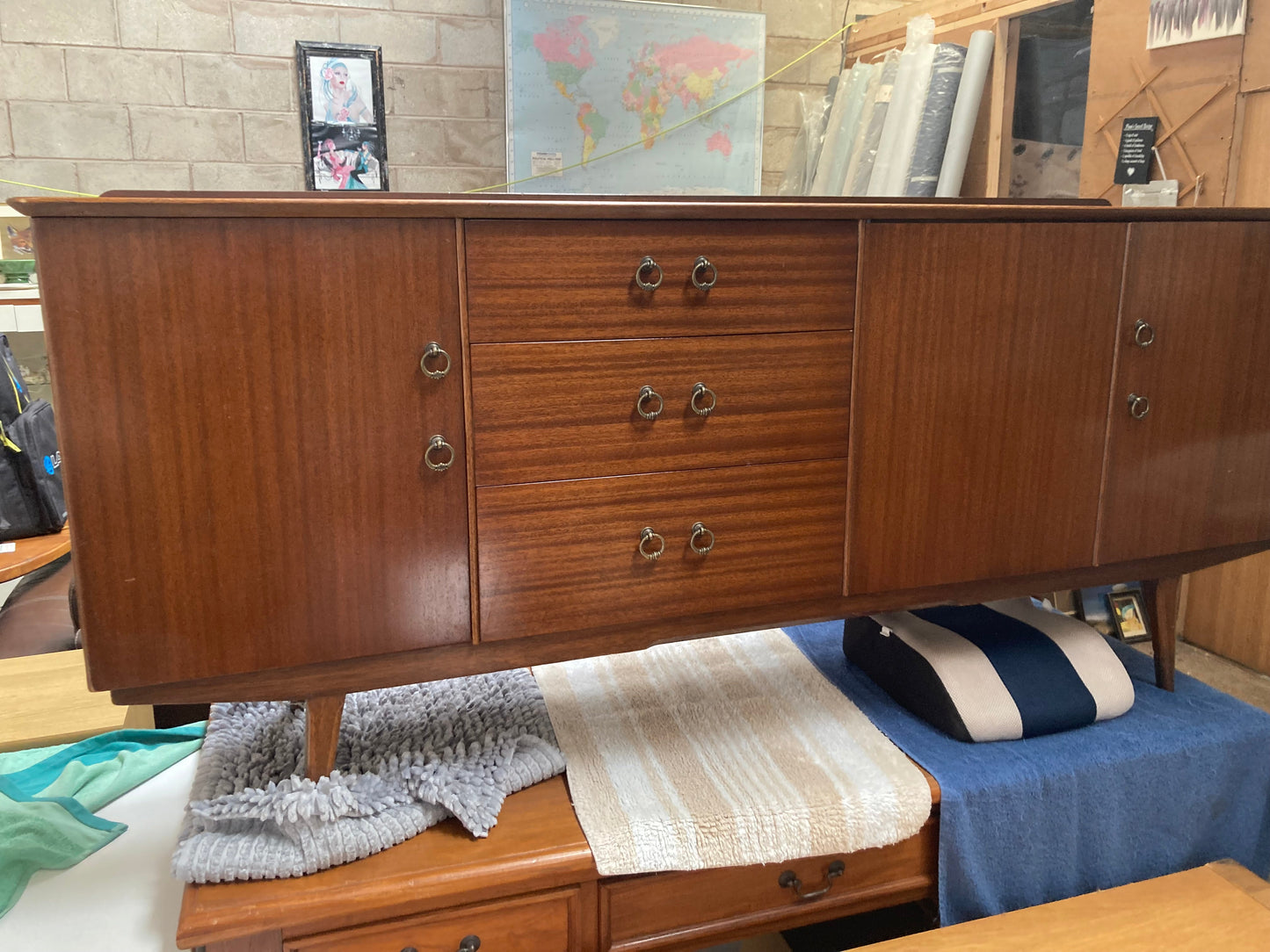 Sutcliffe of Todmorden Mid-Century Teak Sideboard | c.1963 | Original Label Intact