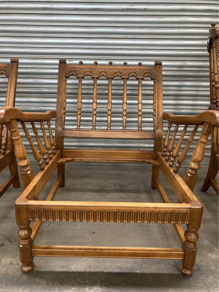 Ercol Cloister Three-Piece Suite | Golden Dawn | 3-Seater & Two Armchairs