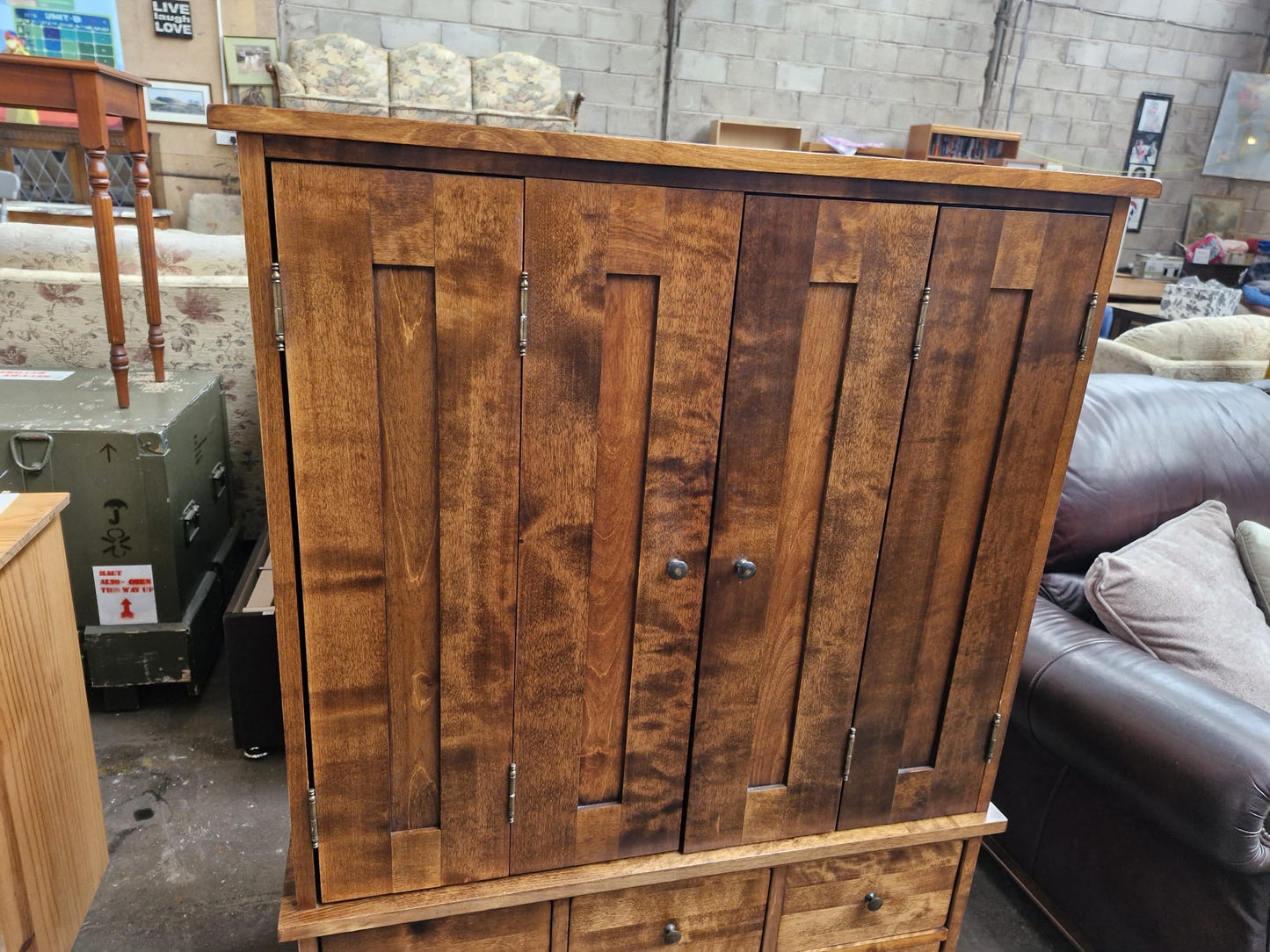 Laura Ashley Garrat TV Cabinet — Repurposed Children's Wardrobe