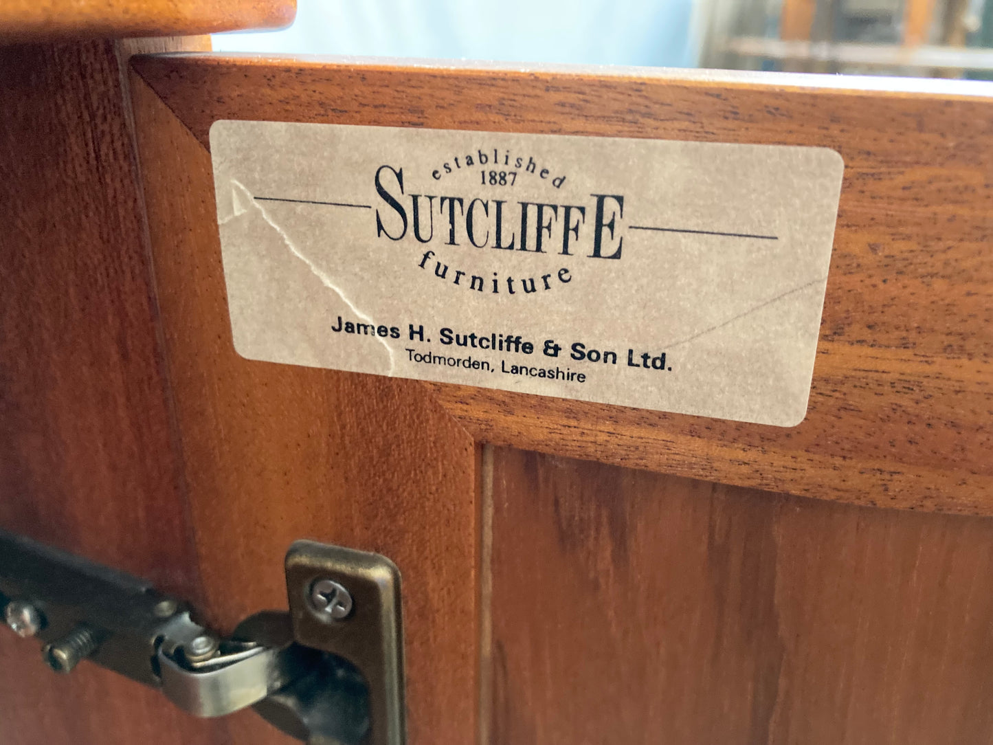 A Sutcliffe teak display cabinet