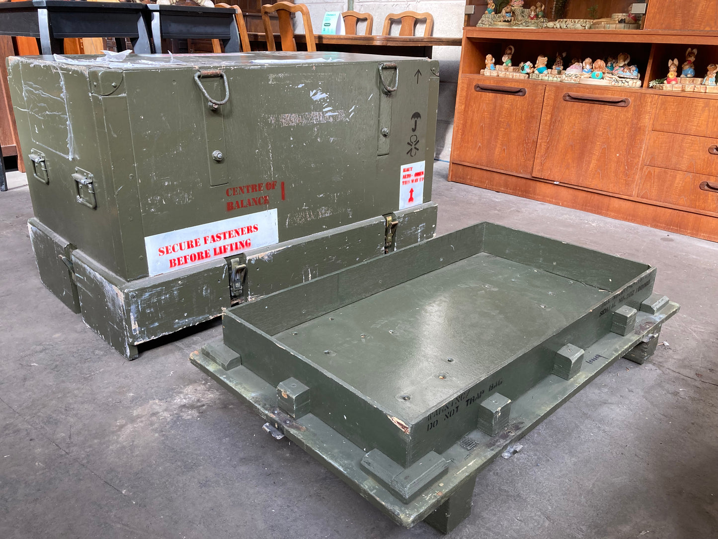 RAF shipping crate