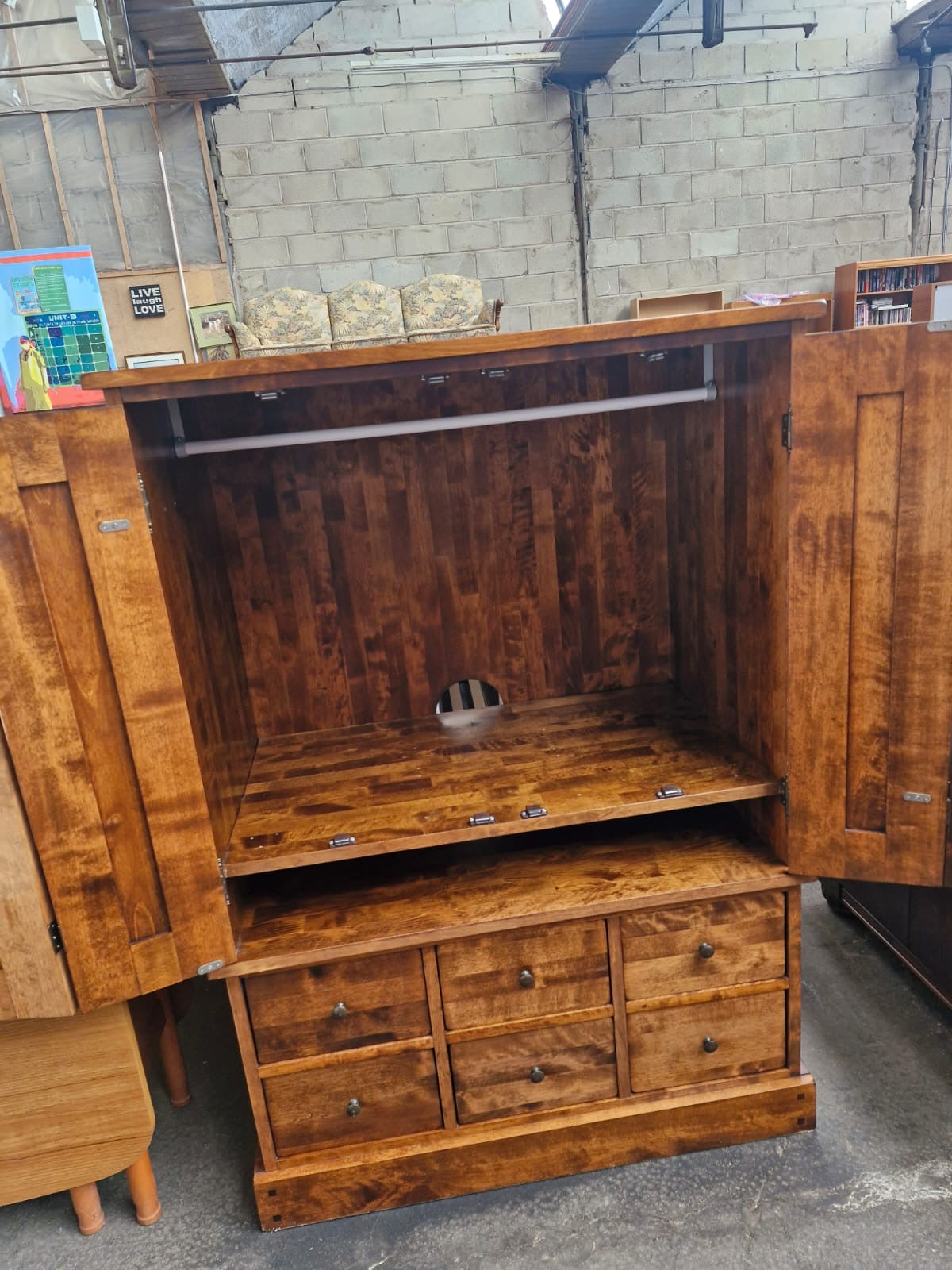 Laura Ashley Garrat TV Cabinet — Repurposed Children's Wardrobe