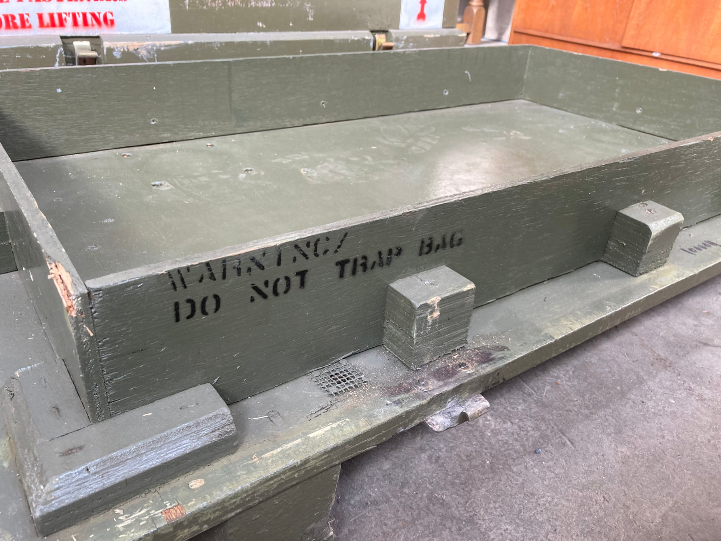 RAF shipping crate