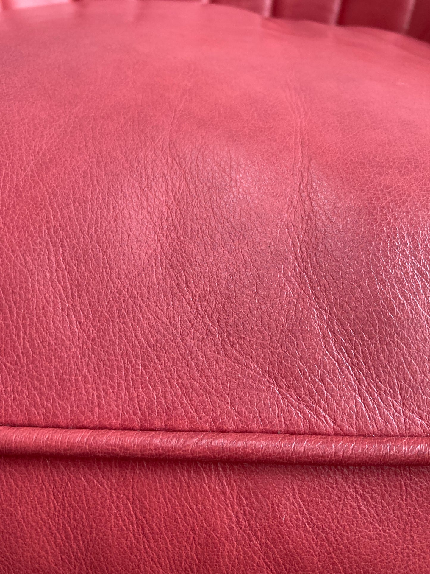 Alexander & James "Percy" Armchair in Tote Cranberry Leather