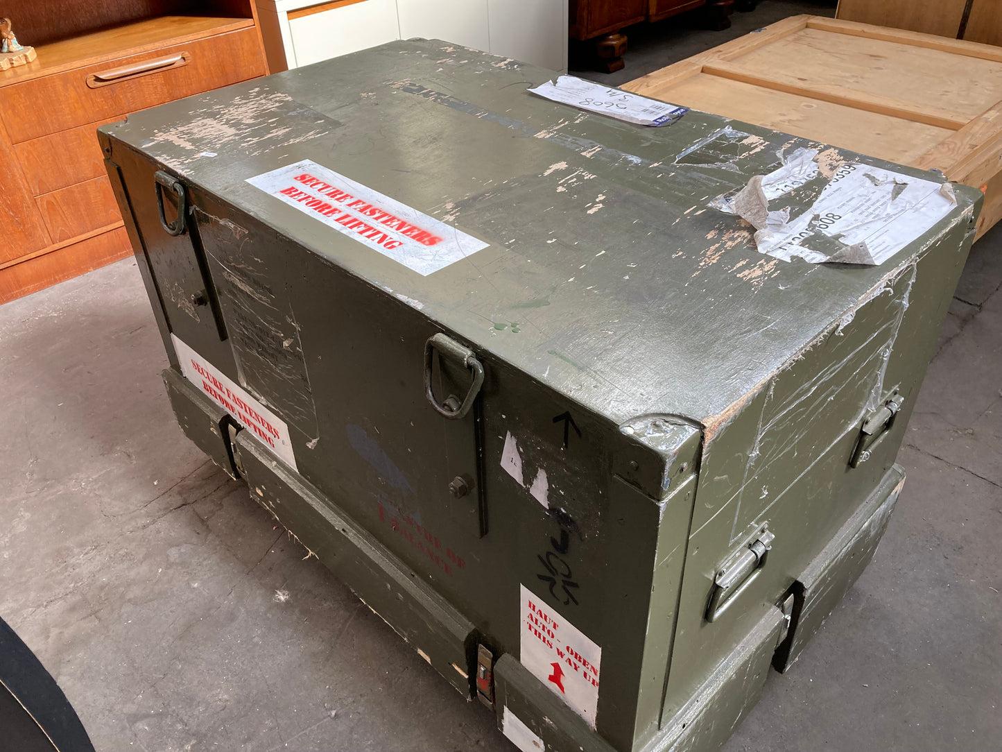 RAF shipping crate