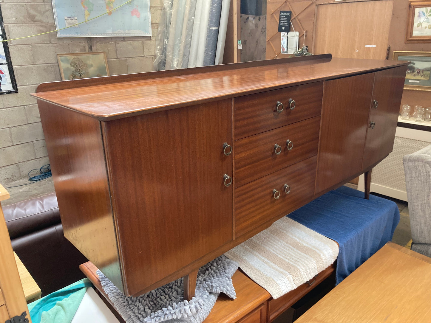 Sutcliffe of Todmorden Mid-Century Teak Sideboard | c.1963 | Original Label Intact