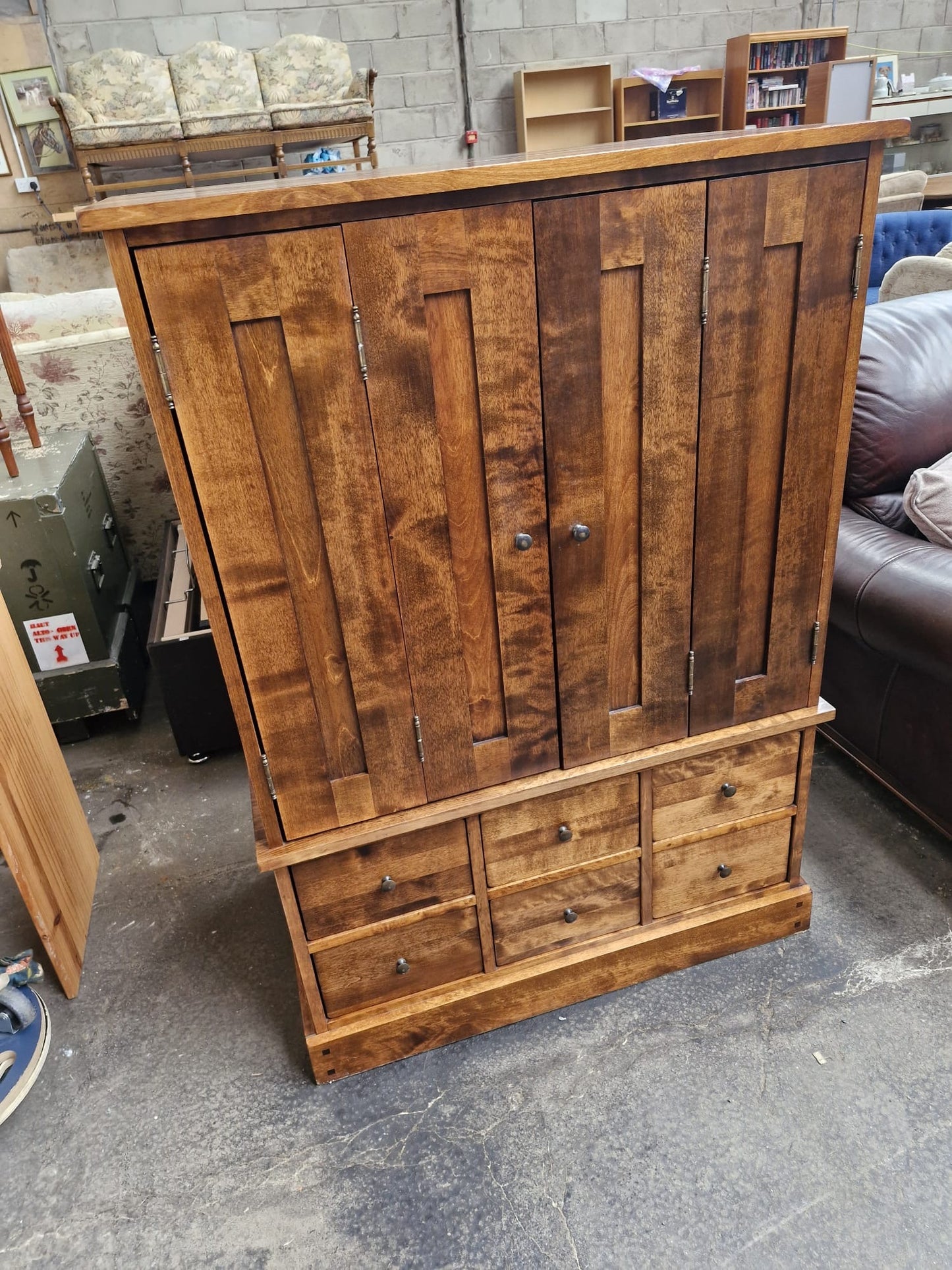 Laura Ashley Garrat TV Cabinet — Repurposed Children's Wardrobe