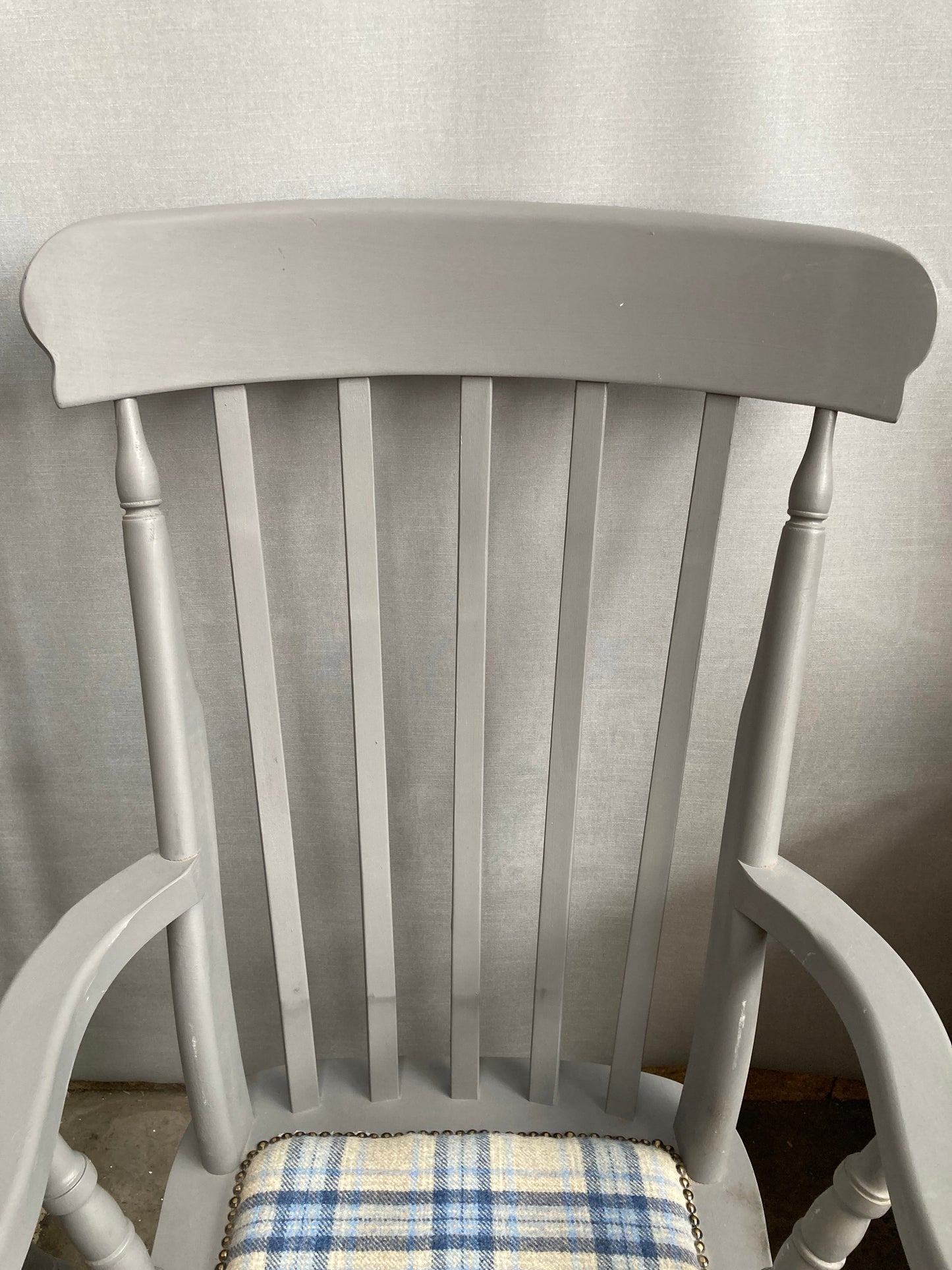 Pair of Large Vintage Country Farmhouse Carver Armchairs