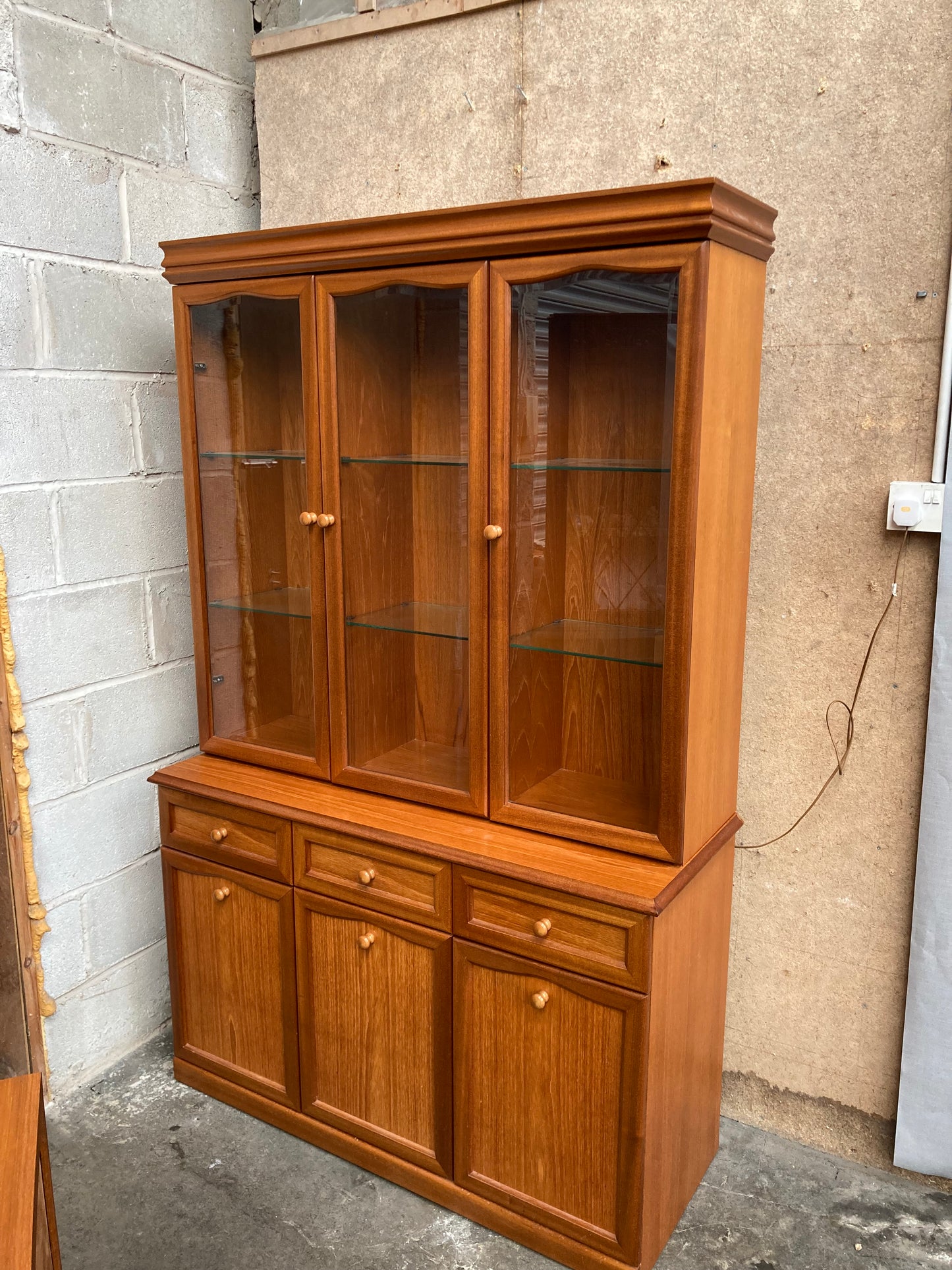 A Sutcliffe teak display cabinet