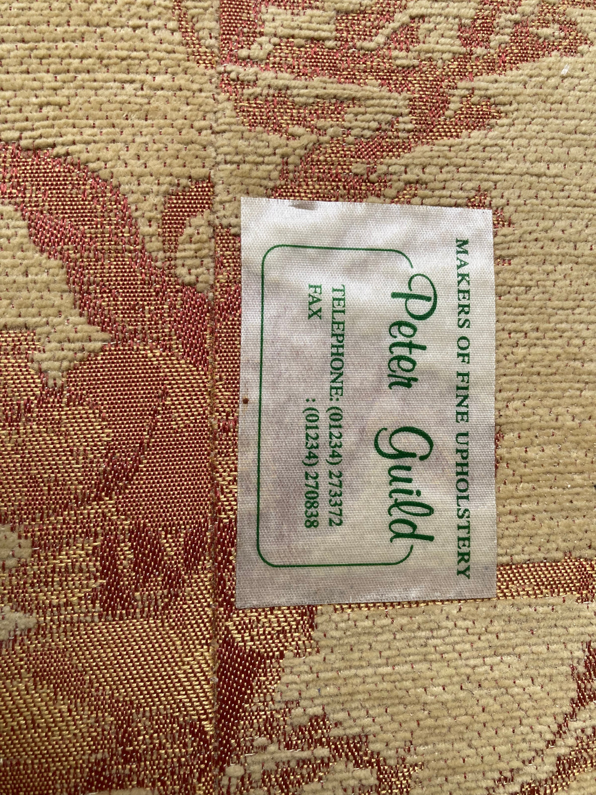 A beautiful, high-quality **Peter Guild – Makers of Fine Upholstery** 3-piece suite,