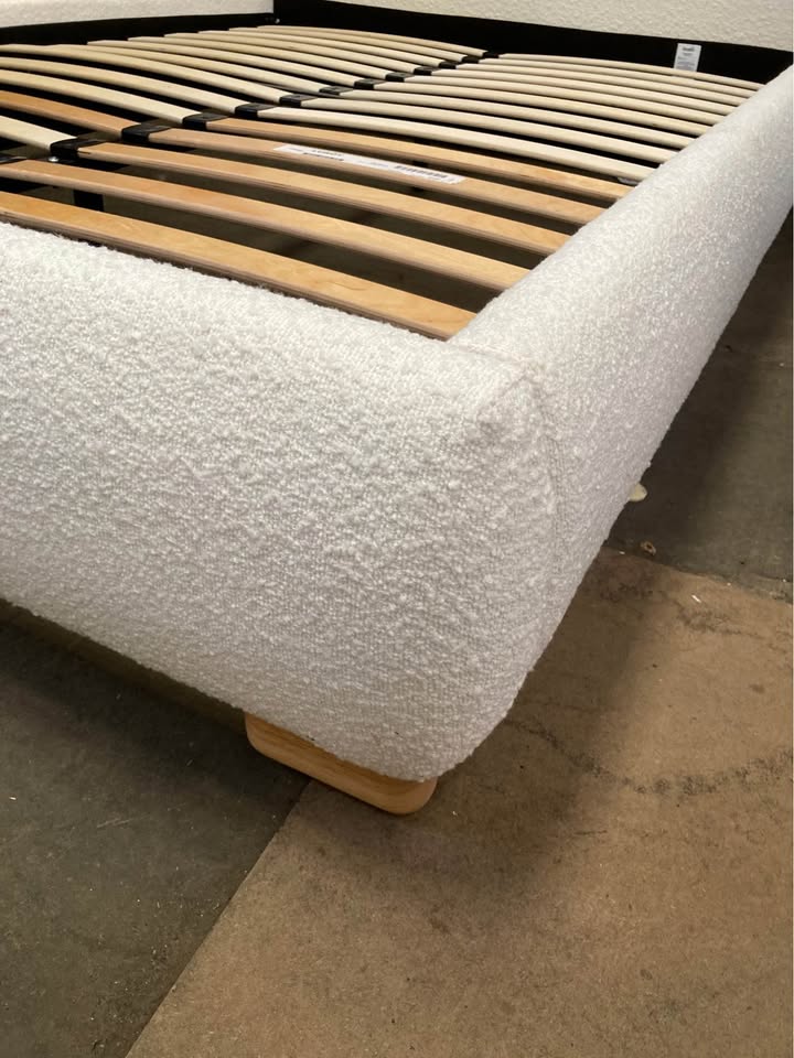 A brand new double Dunelm bed with a ex display mattress from British bed company